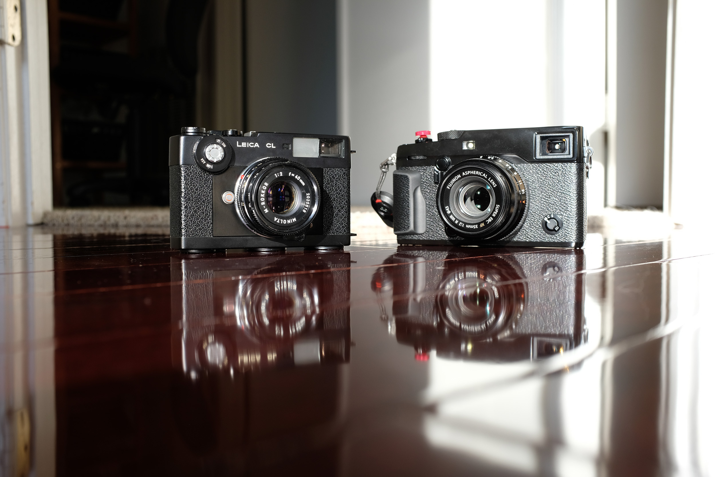 Leica CL and Fujifilm X Pro2